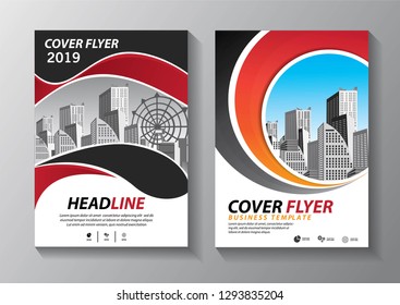 Business abstract vector template. Brochure design, cover modern layout, annual report, poster, flyer in A4 with colorful triangles, geometric shapes for tech, science, market with light background