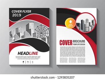 Business abstract vector template. Brochure design, cover modern layout, annual report, poster, flyer in A4 with colorful triangles, geometric shapes for tech, science, market with light background