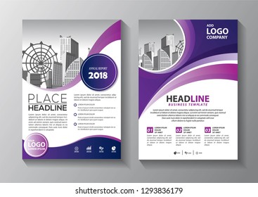 Business abstract vector template. Brochure design, cover modern layout, annual report, poster, flyer in A4 with colorful triangles, geometric shapes for tech, science, market with light background