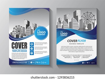 Business abstract vector template. Brochure design, cover modern layout, annual report, poster, flyer in A4 with colorful triangles, geometric shapes for tech, science, market with light background