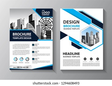 Business abstract vector template. Brochure design, cover modern layout, annual report, poster, flyer in A4 with colorful triangles, geometric shapes for tech, science, market with light background
