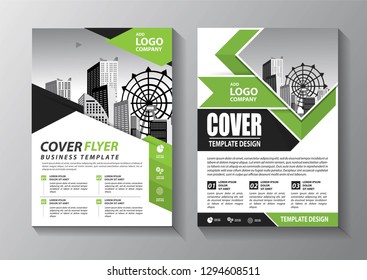 Business abstract vector template. Brochure design, cover modern layout, annual report, poster, flyer in A4 with colorful triangles, geometric shapes for tech, science, market with light background
