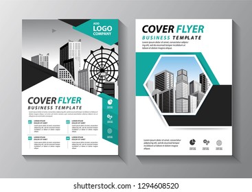Business abstract vector template. Brochure design, cover modern layout, annual report, poster, flyer in A4 with colorful triangles, geometric shapes for tech, science, market with light background