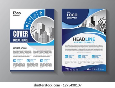 Business abstract vector template. Brochure design, cover modern layout, annual report, poster, flyer in A4 with colorful triangles, geometric shapes for tech, science, market with light background