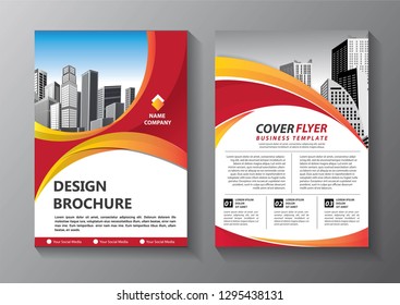Business abstract vector template. Brochure design, cover modern layout, annual report, poster, flyer in A4 with colorful triangles, geometric shapes for tech, science, market with light background