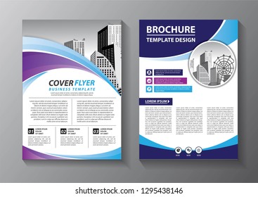 Business abstract vector template. Brochure design, cover modern layout, annual report, poster, flyer in A4 with colorful triangles, geometric shapes for tech, science, market with light background