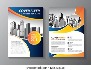 Business abstract vector template. Brochure design, cover modern layout, annual report, poster, flyer in A4 with colorful triangles, geometric shapes for tech, science, market with light background