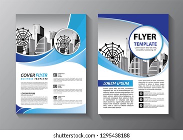 Business abstract vector template. Brochure design, cover modern layout, annual report, poster, flyer in A4 with colorful triangles, geometric shapes for tech, science, market with light background