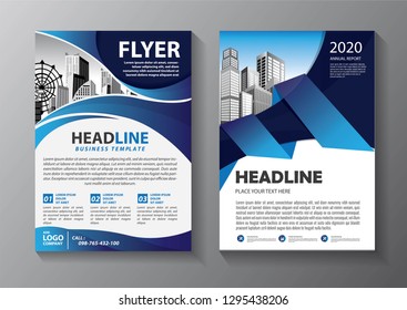 Business abstract vector template. Brochure design, cover modern layout, annual report, poster, flyer in A4 with colorful triangles, geometric shapes for tech, science, market with light background