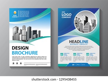 Business abstract vector template. Brochure design, cover modern layout, annual report, poster, flyer in A4 with colorful triangles, geometric shapes for tech, science, market with light background