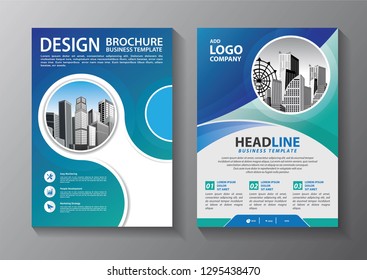 Business abstract vector template. Brochure design, cover modern layout, annual report, poster, flyer in A4 with colorful triangles, geometric shapes for tech, science, market with light background
