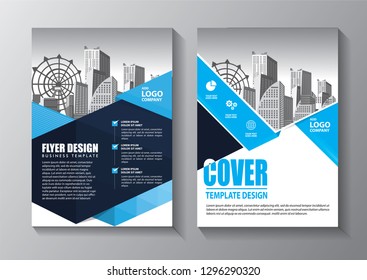 Blue Color Scheme City Background Business Stock Vector (Royalty Free ...