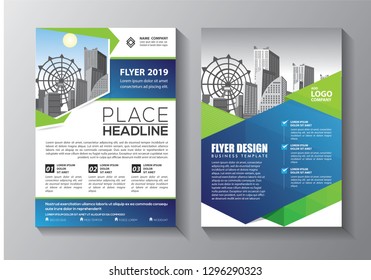 Business abstract vector template. Brochure design, cover modern layout, annual report, poster, flyer in A4 with colorful triangles, geometric shapes for tech, science, market with light background
