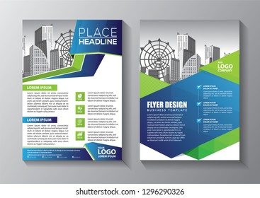 Business abstract vector template. Brochure design, cover modern layout, annual report, poster, flyer in A4 with colorful triangles, geometric shapes for tech, science, market with light background