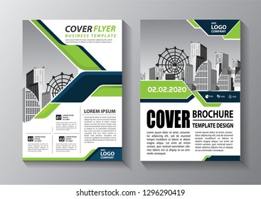 Business abstract vector template. Brochure design, cover modern layout, annual report, poster, flyer in A4 with colorful triangles, geometric shapes for tech, science, market with light background