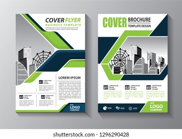 Business abstract vector template. Brochure design, cover modern layout, annual report, poster, flyer in A4 with colorful triangles, geometric shapes for tech, science, market with light background