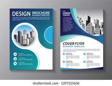 Business abstract vector template. Brochure design, cover modern layout, annual report, poster, flyer in A4 with colorful, geometric shapes for tech, science, market with light background