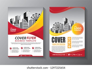 Business abstract vector template. Brochure design, cover modern layout, annual report, poster, flyer in A4 with colorful, geometric shapes for tech, science, market with light background