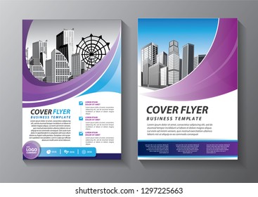 Business abstract vector template. Brochure design, cover modern layout, annual report, poster, flyer in A4 with colorful, geometric shapes for tech, science, market with light background