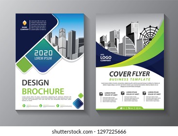 Business abstract vector template. Brochure design, cover modern layout, annual report, poster, flyer in A4 with colorful, geometric shapes for tech, science, market with light background