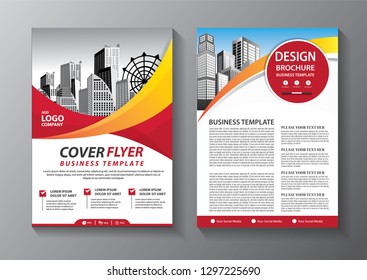 Business abstract vector template. Brochure design, cover modern layout, annual report, poster, flyer in A4 with colorful, geometric shapes for tech, science, market with light background
