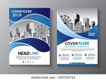 Business abstract vector template. Brochure design, cover modern layout, annual report, poster, flyer in A4 with colorful, geometric shapes for tech, science, market with light background