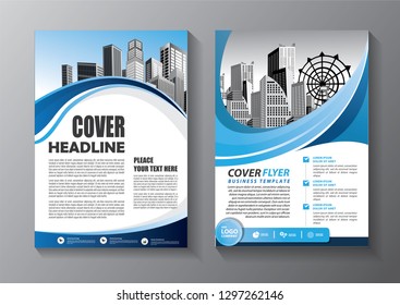 Business abstract vector template. Brochure design, cover modern layout, annual report, poster, flyer in A4 with colorful, geometric shapes for tech, science, market with light background