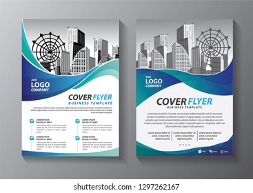 Business abstract vector template. Brochure design, cover modern layout, annual report, poster, flyer in A4 with colorful, geometric shapes for tech, science, market with light background