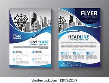 Business abstract vector template. Brochure design, cover modern layout, annual report, poster, flyer in A4 with colorful, geometric shapes for tech, science, market with light background