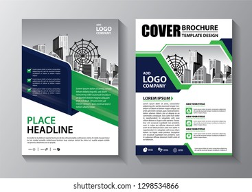Business abstract vector template. Brochure design, cover modern layout, annual report, poster, flyer in A4 with colorful triangles, geometric shapes for tech, science, market with light background