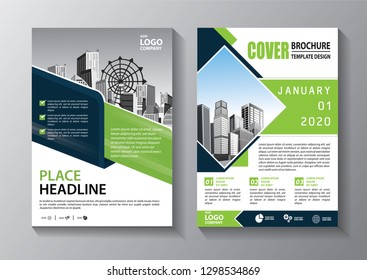 Business abstract vector template. Brochure design, cover modern layout, annual report, poster, flyer in A4 with colorful triangles, geometric shapes for tech, science, market with light background