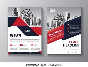 Business abstract vector template. Brochure design, cover modern layout, annual report, poster, flyer in A4 with colorful triangles, geometric shapes for tech, science, market with light background