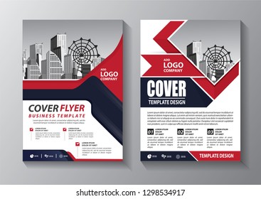 Business abstract vector template. Brochure design, cover modern layout, annual report, poster, flyer in A4 with colorful triangles, geometric shapes for tech, science, market with light background