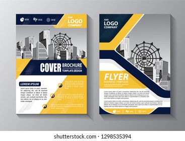 Business abstract vector template. Brochure design, cover modern layout, annual report, poster, flyer in A4 with colorful triangles, geometric shapes for tech, science, market with light background