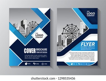 Business abstract vector template. Brochure design, cover modern layout, annual report, poster, flyer in A4 with colorful triangles, geometric shapes for tech, science, market with light background