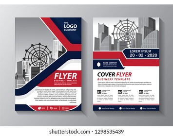 Business abstract vector template. Brochure design, cover modern layout, annual report, poster, flyer in A4 with colorful triangles, geometric shapes for tech, science, market with light background