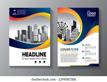 Business abstract vector template. Brochure design, cover modern layout, annual report, poster, flyer in A4 with colorful triangles, geometric shapes for tech, science, market with light background