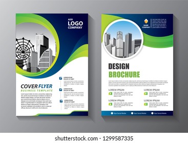 Business abstract vector template. Brochure design, cover modern layout, annual report, poster, flyer in A4 with colorful triangles, geometric shapes for tech, science, market with light background