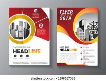 Business abstract vector template. Brochure design, cover modern layout, annual report, poster, flyer in A4 with colorful triangles, geometric shapes for tech, science, market with light background