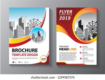 Business abstract vector template. Brochure design, cover modern layout, annual report, poster, flyer in A4 with colorful triangles, geometric shapes for tech, science, market with light background
