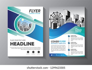 City Background Business Book Cover Design Stock Vector (Royalty Free ...
