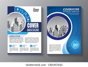 Business abstract vector template. Brochure design, cover modern layout, annual report, poster, flyer in A4 with colorful triangles, geometric shapes for tech, science, market with light background