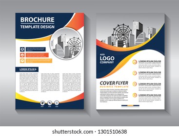 Business abstract vector template. Brochure design, cover modern layout, annual report, poster, flyer in A4 with colorful triangles, geometric shapes for tech, science, market with light background