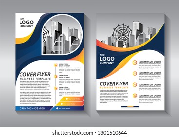 Business abstract vector template. Brochure design, cover modern layout, annual report, poster, flyer in A4 with colorful triangles, geometric shapes for tech, science, market with light background