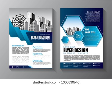 Business abstract vector template. Brochure design, cover modern layout, annual report, poster, flyer in A4 with colorful triangles, geometric shapes for tech, science, market with light background