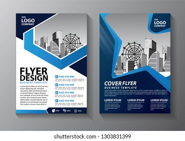 Business abstract vector template. Brochure design, cover modern layout, annual report, poster, flyer in A4 with colorful triangles, geometric shapes for tech, science, market with light background