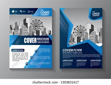 Business abstract vector template. Brochure design, cover modern layout, annual report, poster, flyer in A4 with colorful triangles, geometric shapes for tech, science, market with light background