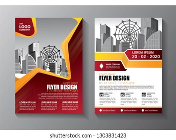Business abstract vector template. Brochure design, cover modern layout, annual report, poster, flyer in A4 with colorful triangles, geometric shapes for tech, science, market with light background