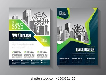 Business abstract vector template. Brochure design, cover modern layout, annual report, poster, flyer in A4 with colorful triangles, geometric shapes for tech, science, market with light background