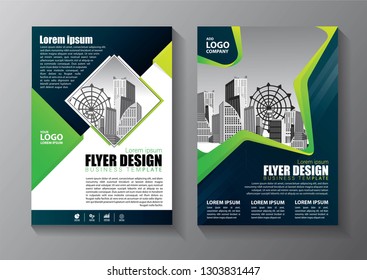 Business abstract vector template. Brochure design, cover modern layout, annual report, poster, flyer in A4 with colorful triangles, geometric shapes for tech, science, market with light background